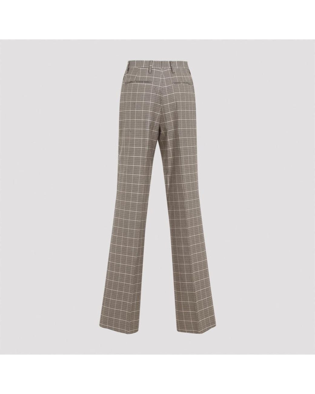 Dries Van Noten Gray Wide Leg Pant