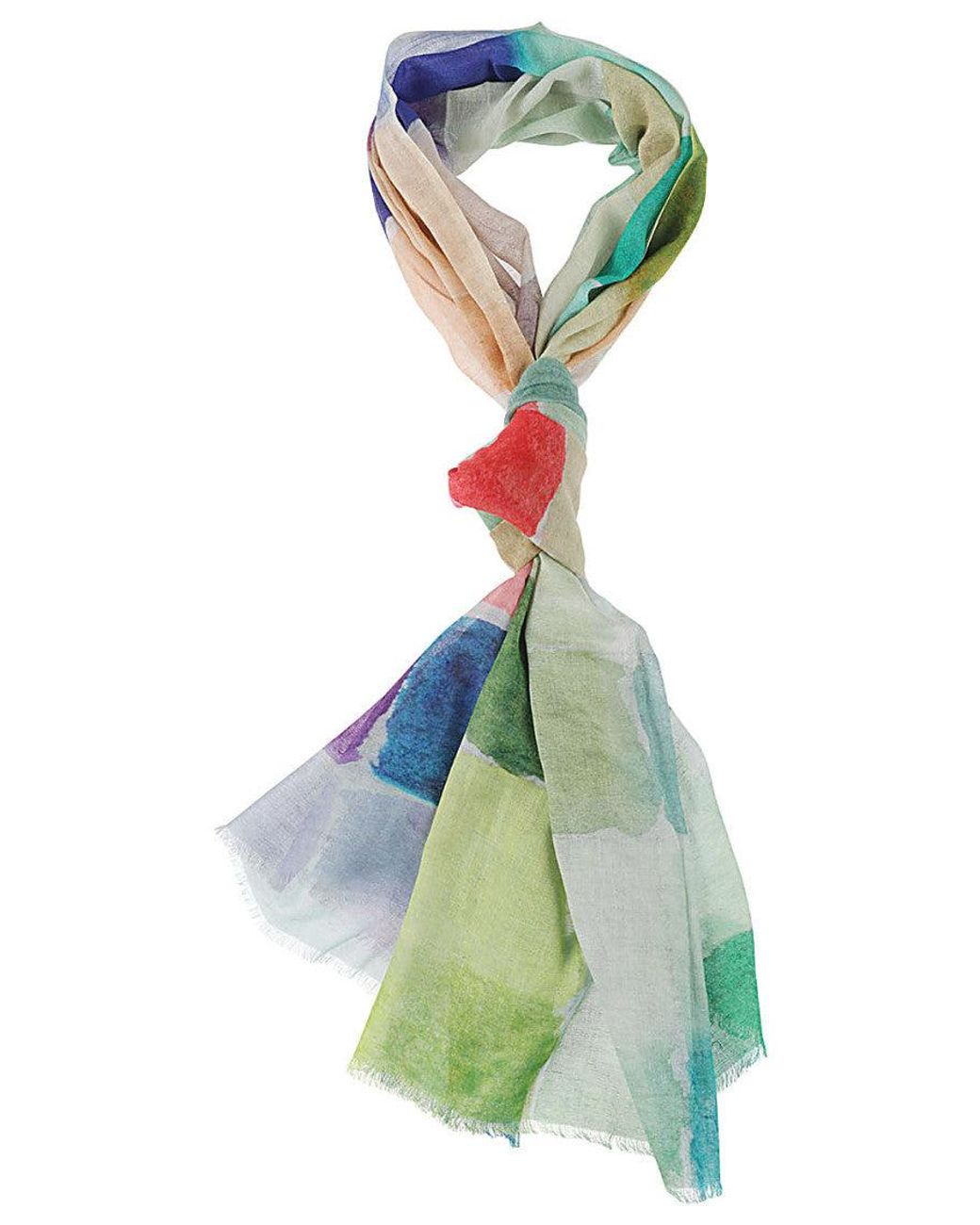 PATCHOULI Green Abstract Scarf
