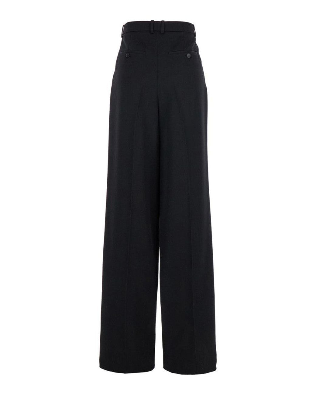 Saint Laurent Black Wide Leg Pant