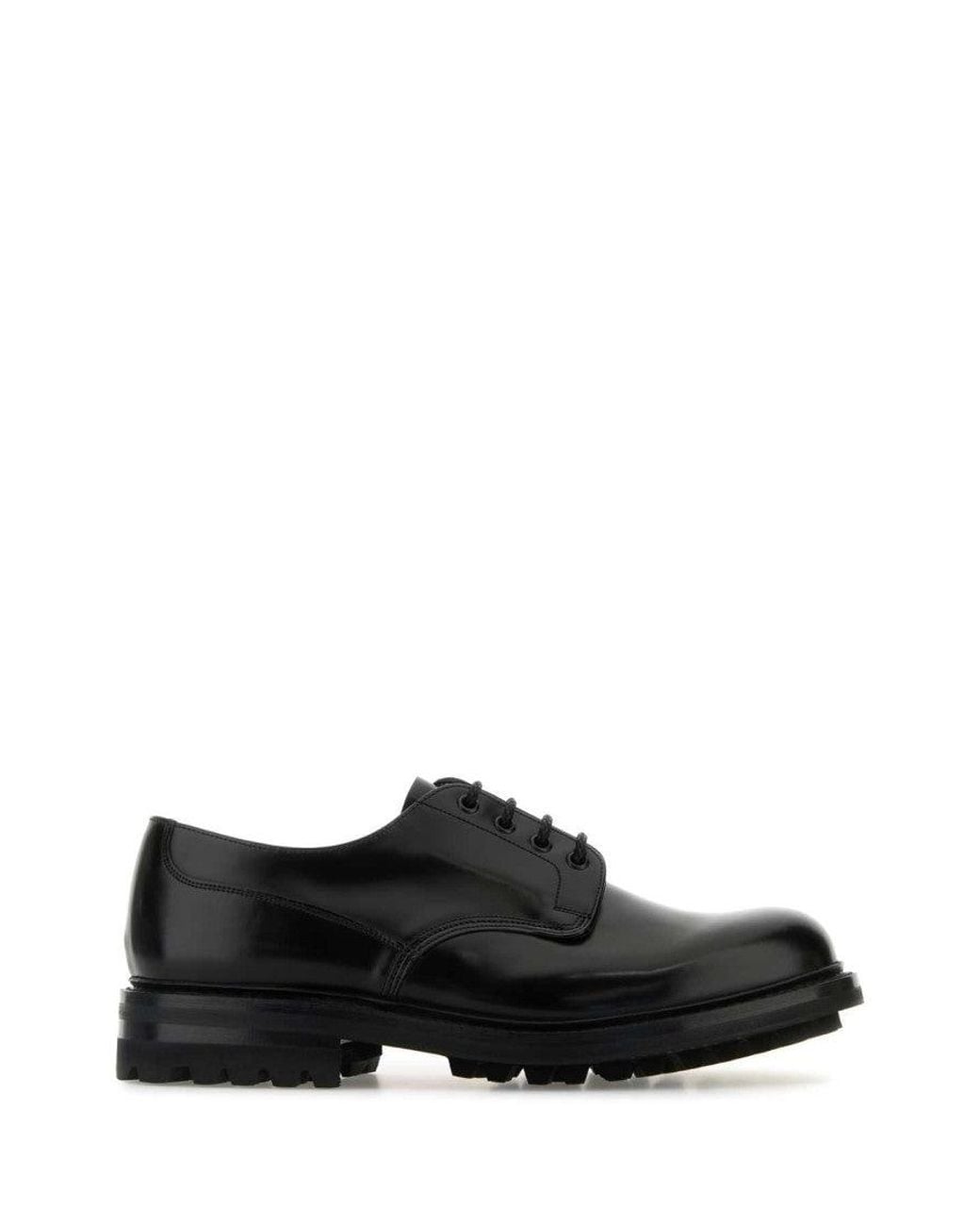 Church's Black Leather Lace-Up Shoes for men