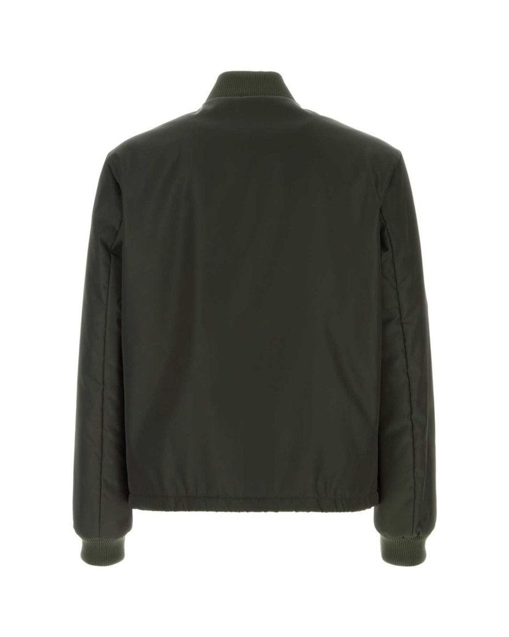 Prada Black Dark Logo Bomber Jacket for men