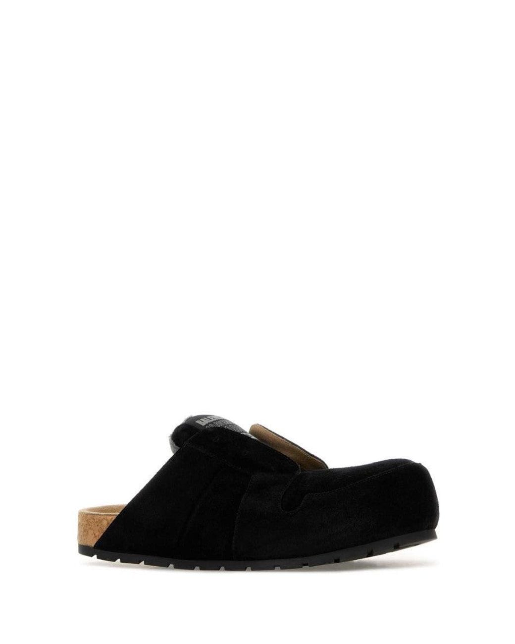 Balenciaga Black Slip-On Sandals for men