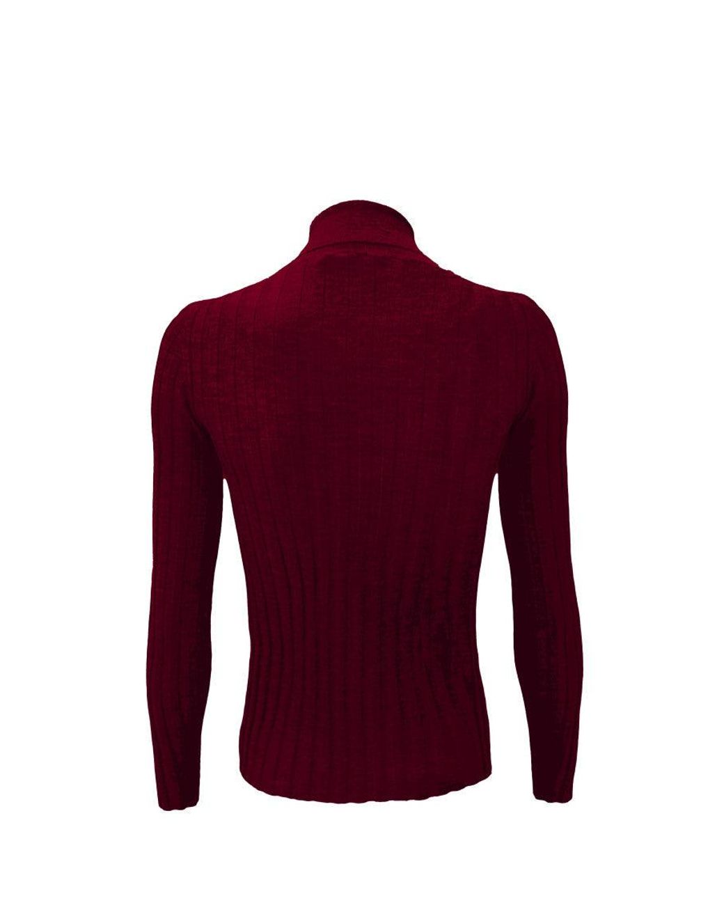 LA ROSE Red Highneck Pullover