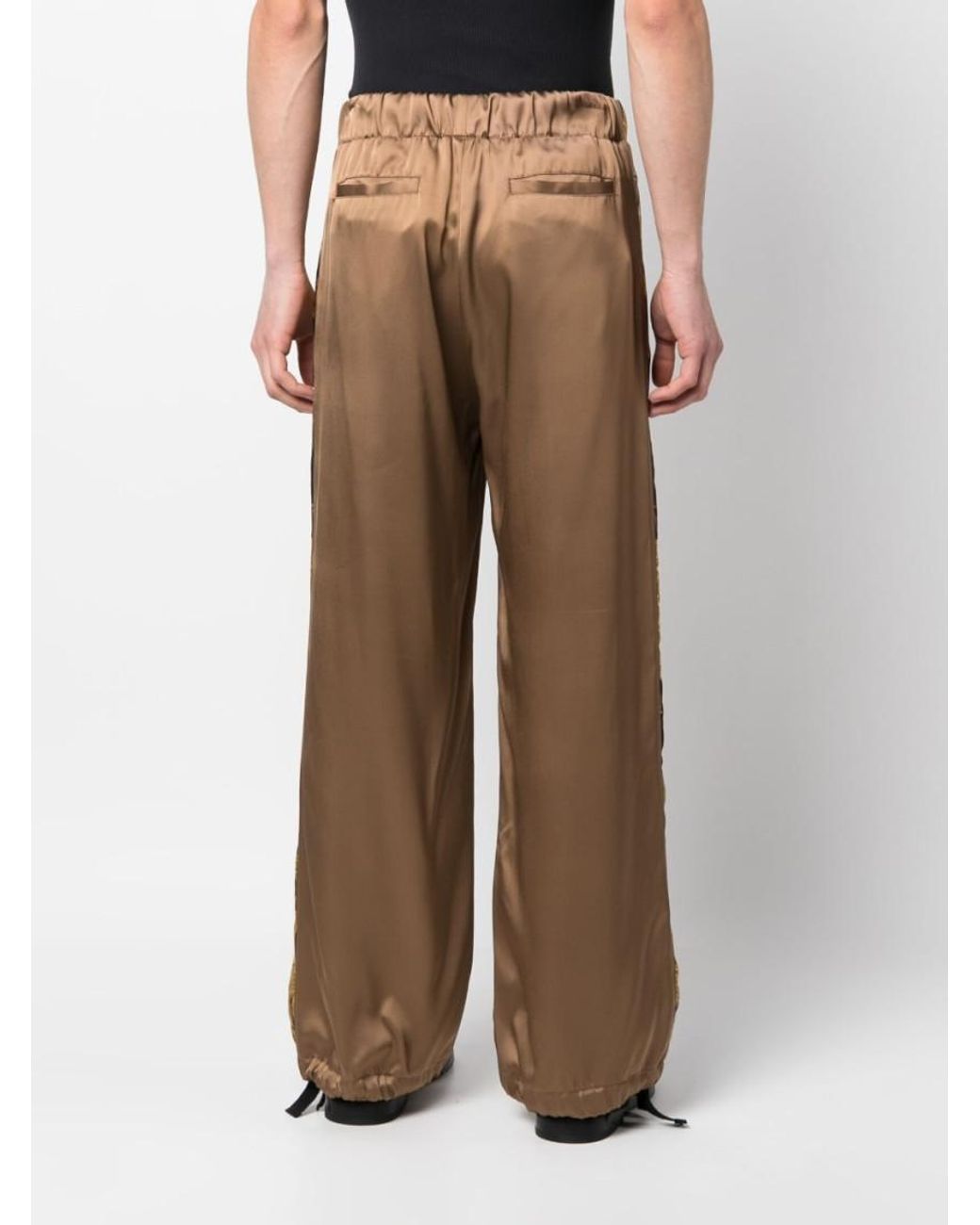 Versace Brown Heritage Trousers for men