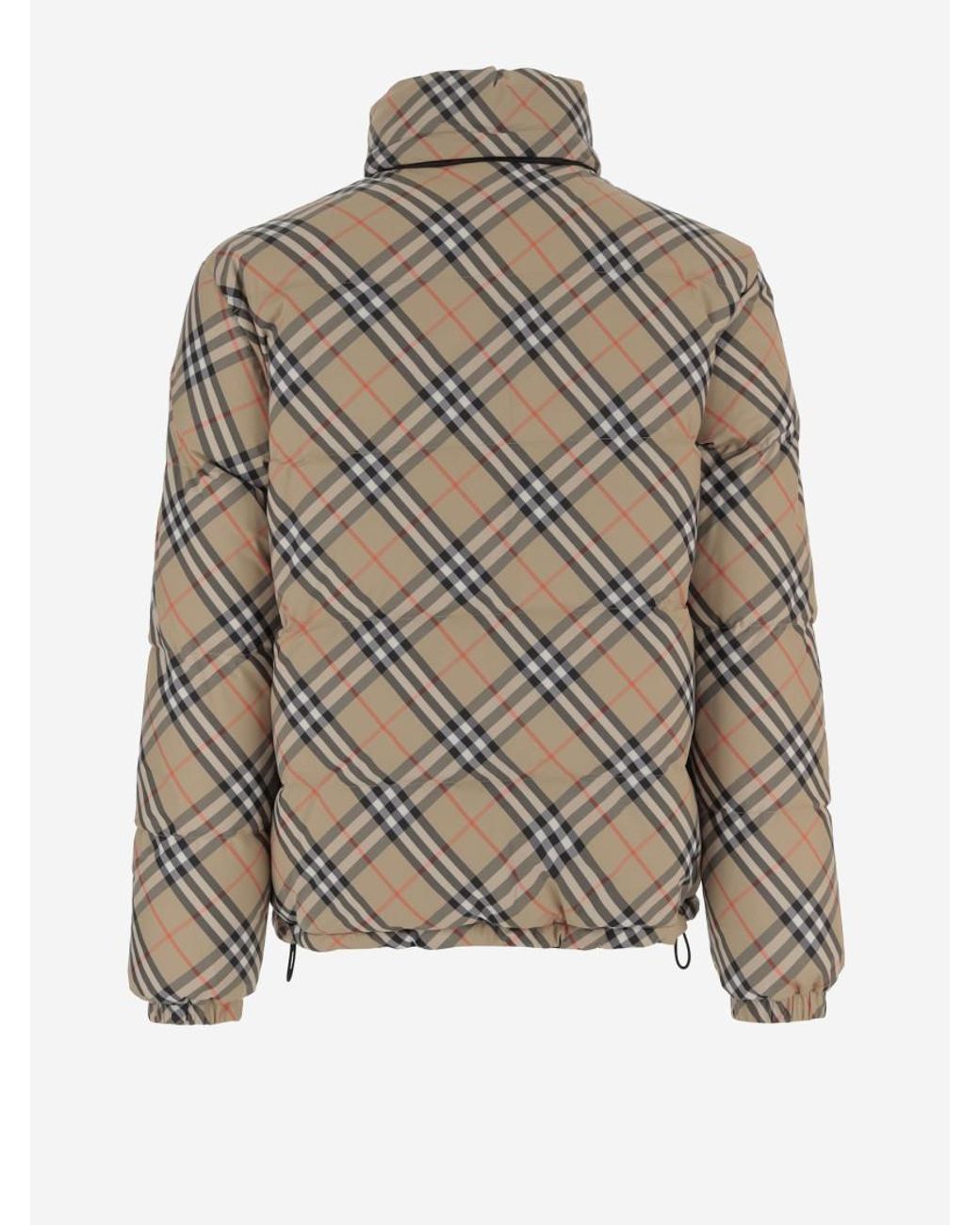 Burberry Brown Check Pattern Jacket for men