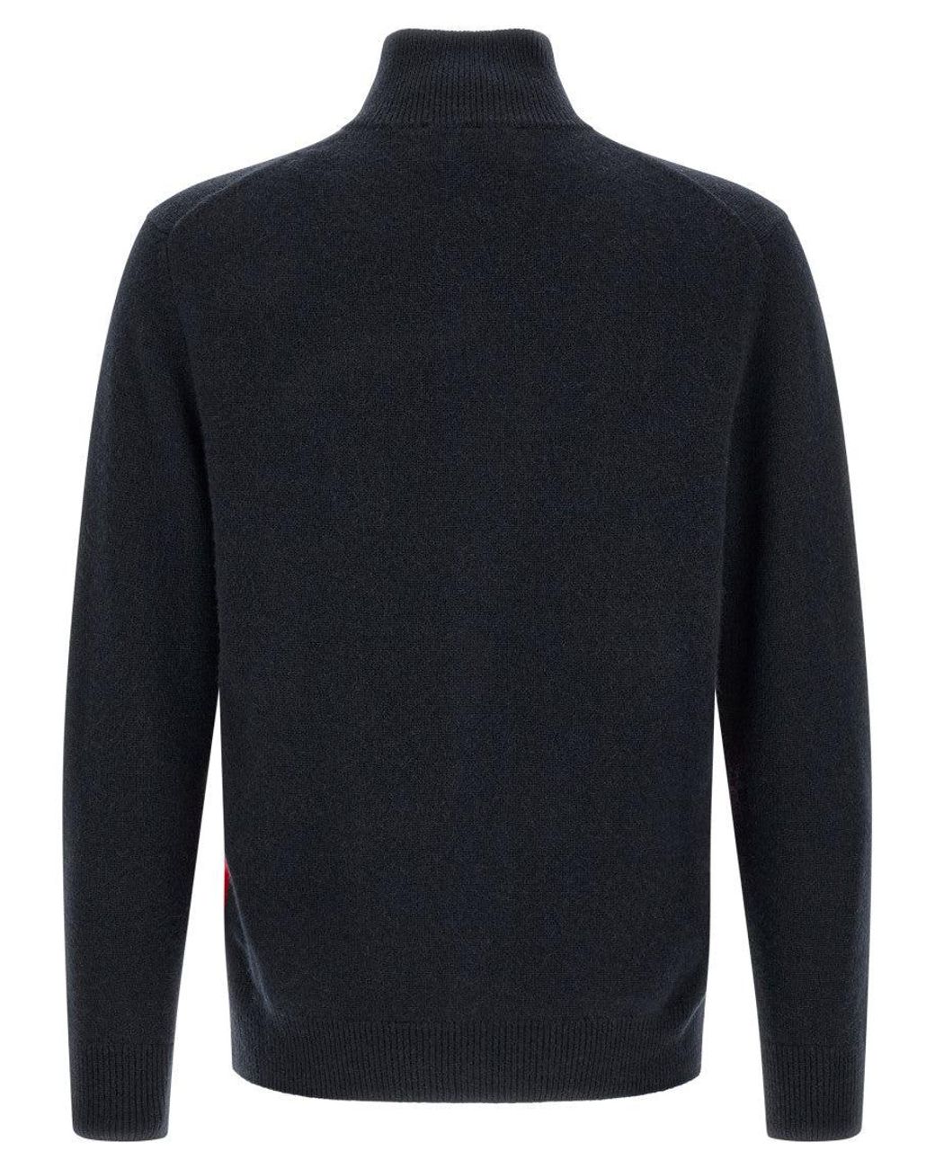 Ballantyne Blue Turtle Neck Cardigan for men