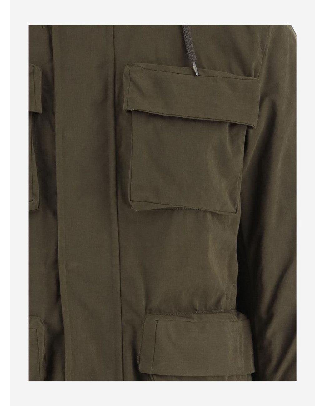 Herno Green Multiple Pocket Jacket for men