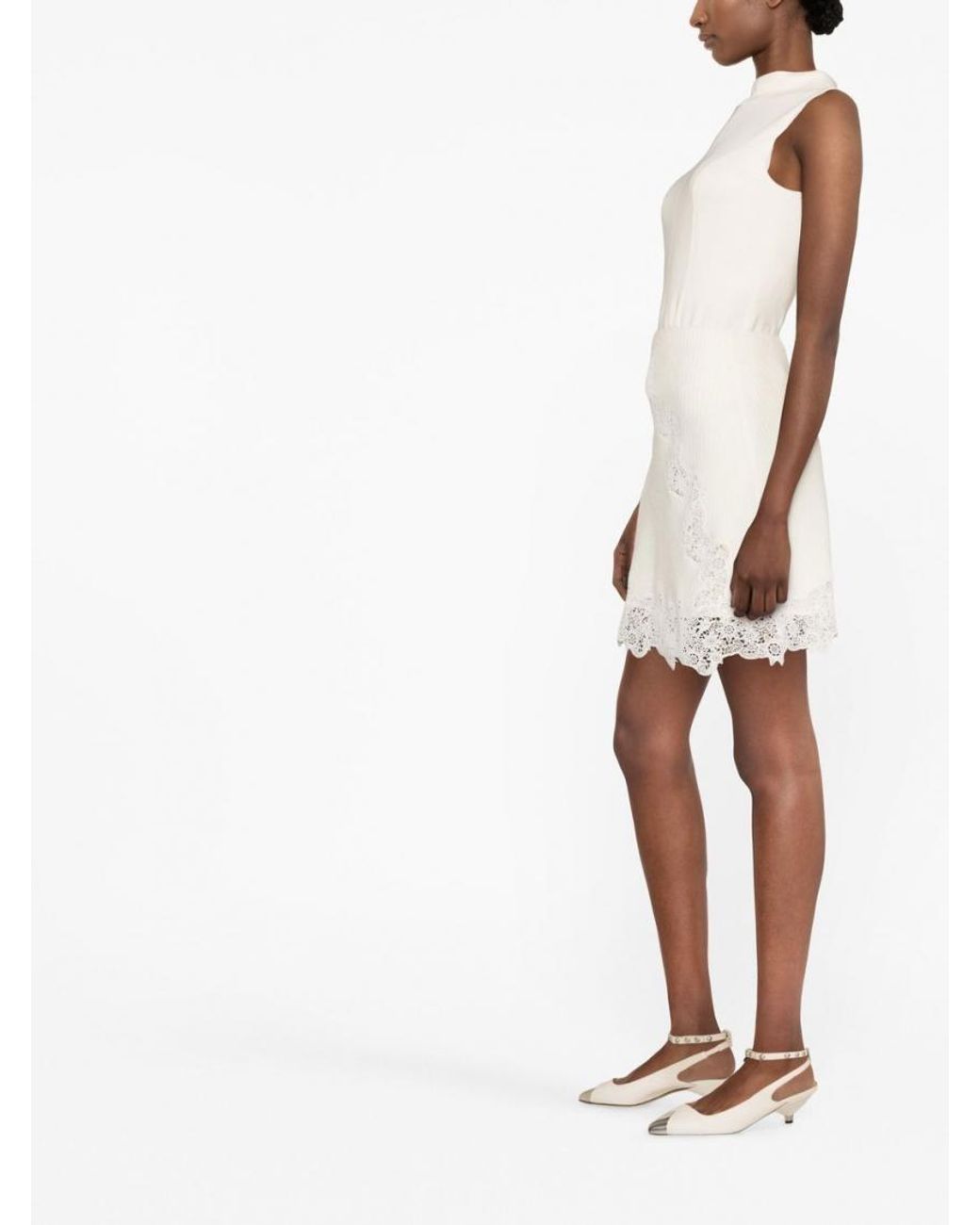Chloé Natural Wool Skirt