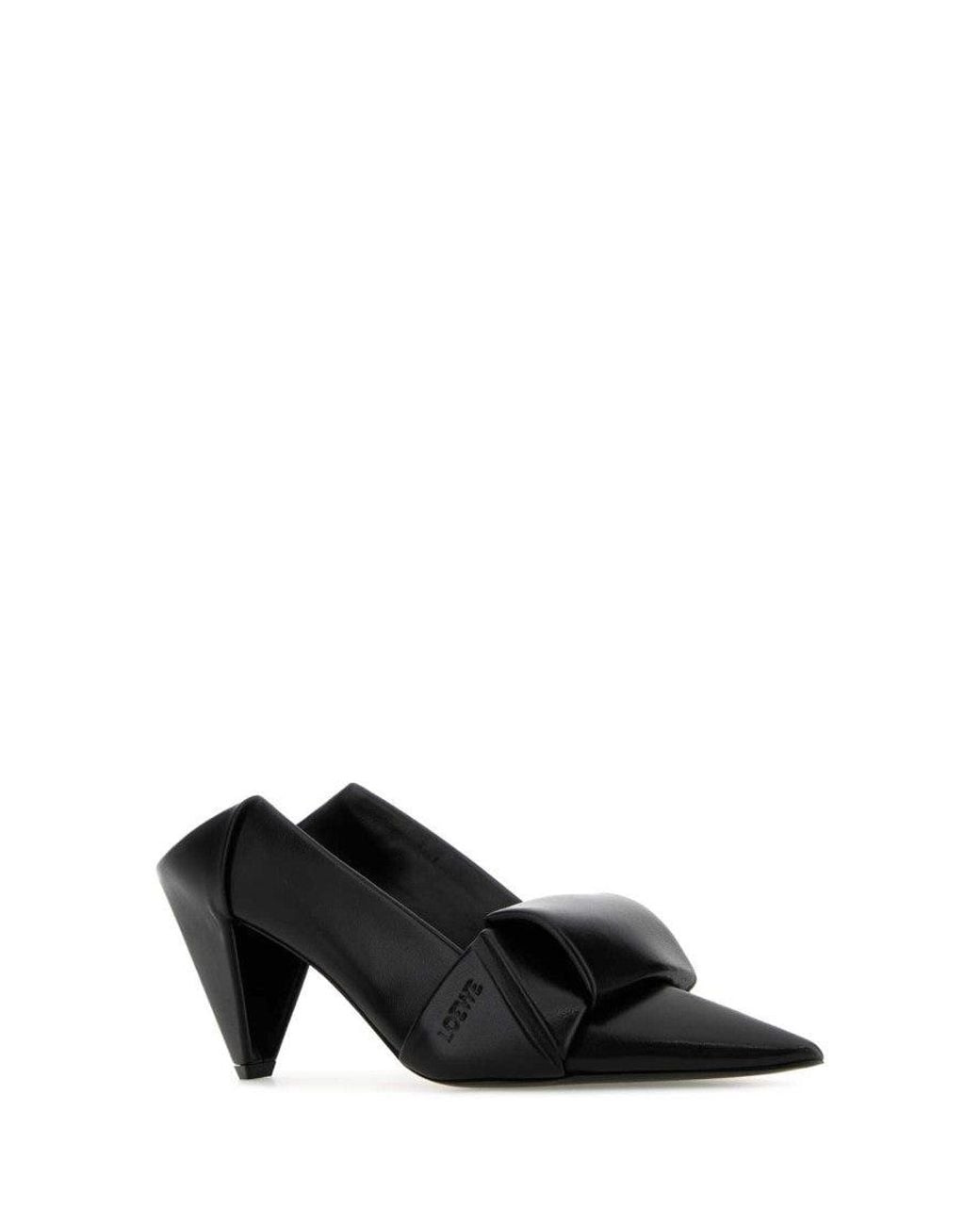 Loewe Black Slip On Pumps
