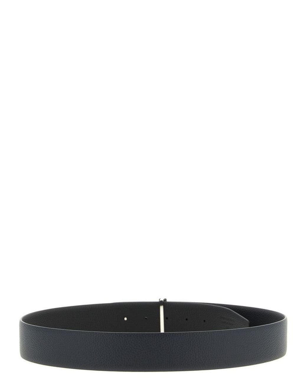 Tom Ford White T Buckle Reversible Belt for men
