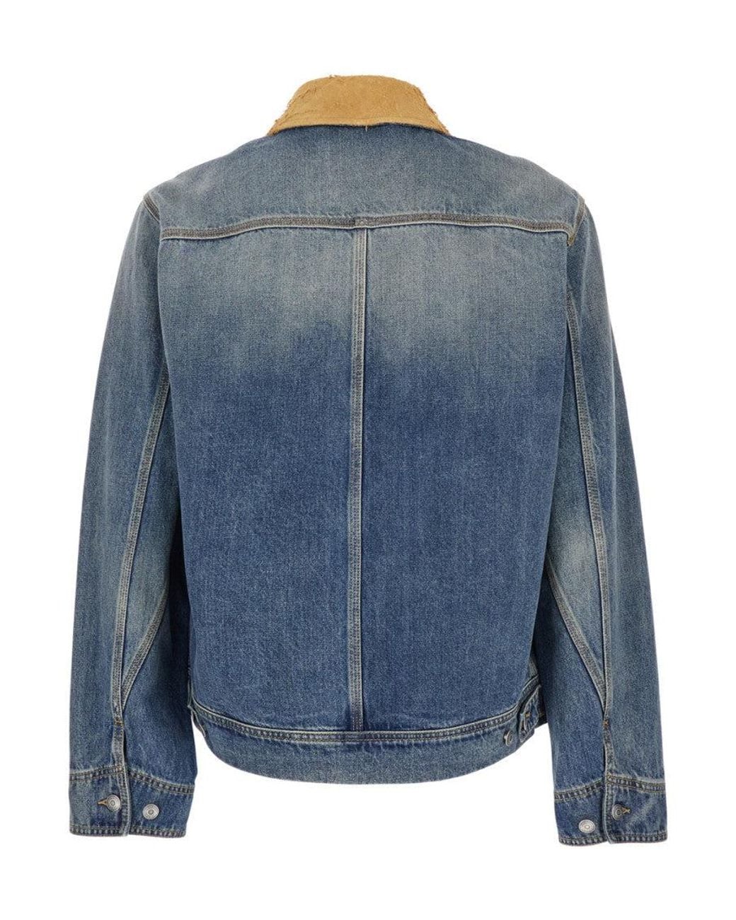 McQueen Blue Classic Collar Jacket for men