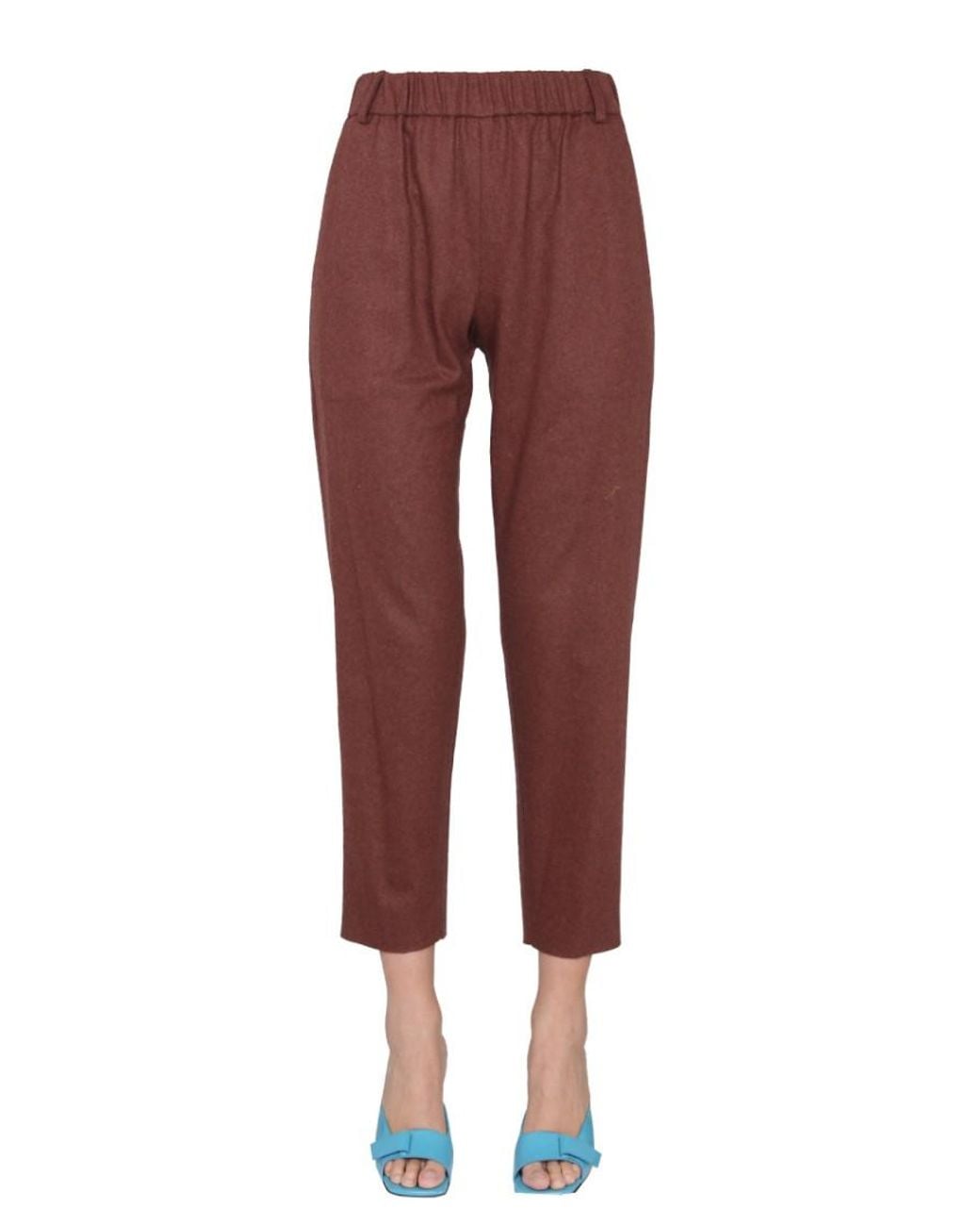 Alysi Tapered Flat Front Pants