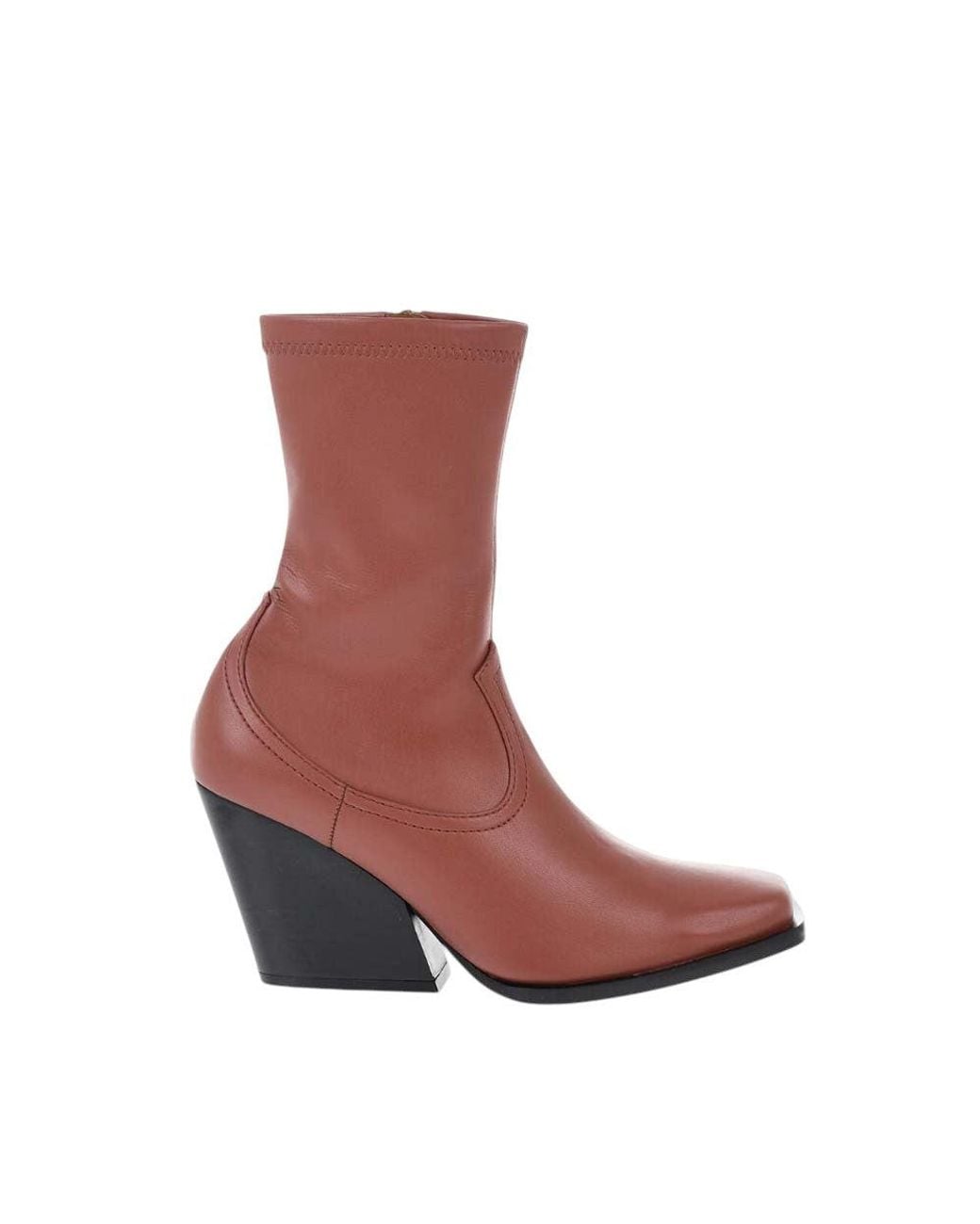 Stella McCartney Brown Western Ankle Boots