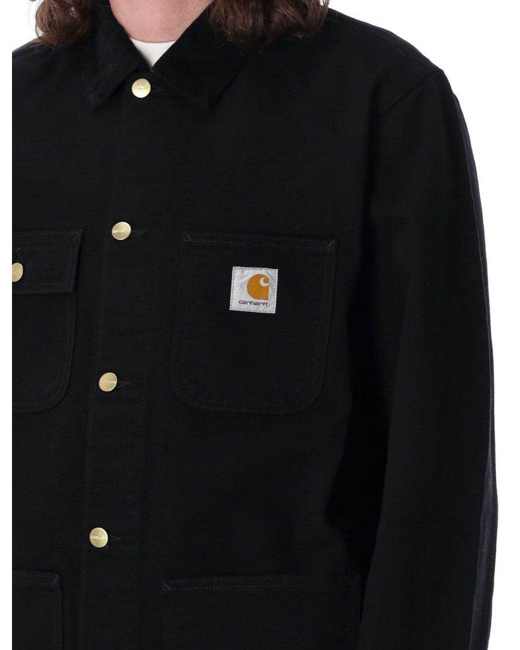 Carhartt Black Logo Patch Jacket for men