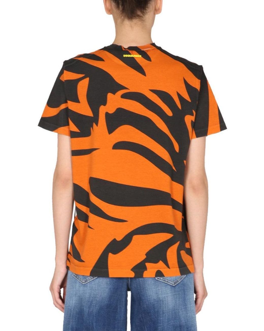 DSquared² Multicolor Graphic Crew Neck T-Shirt