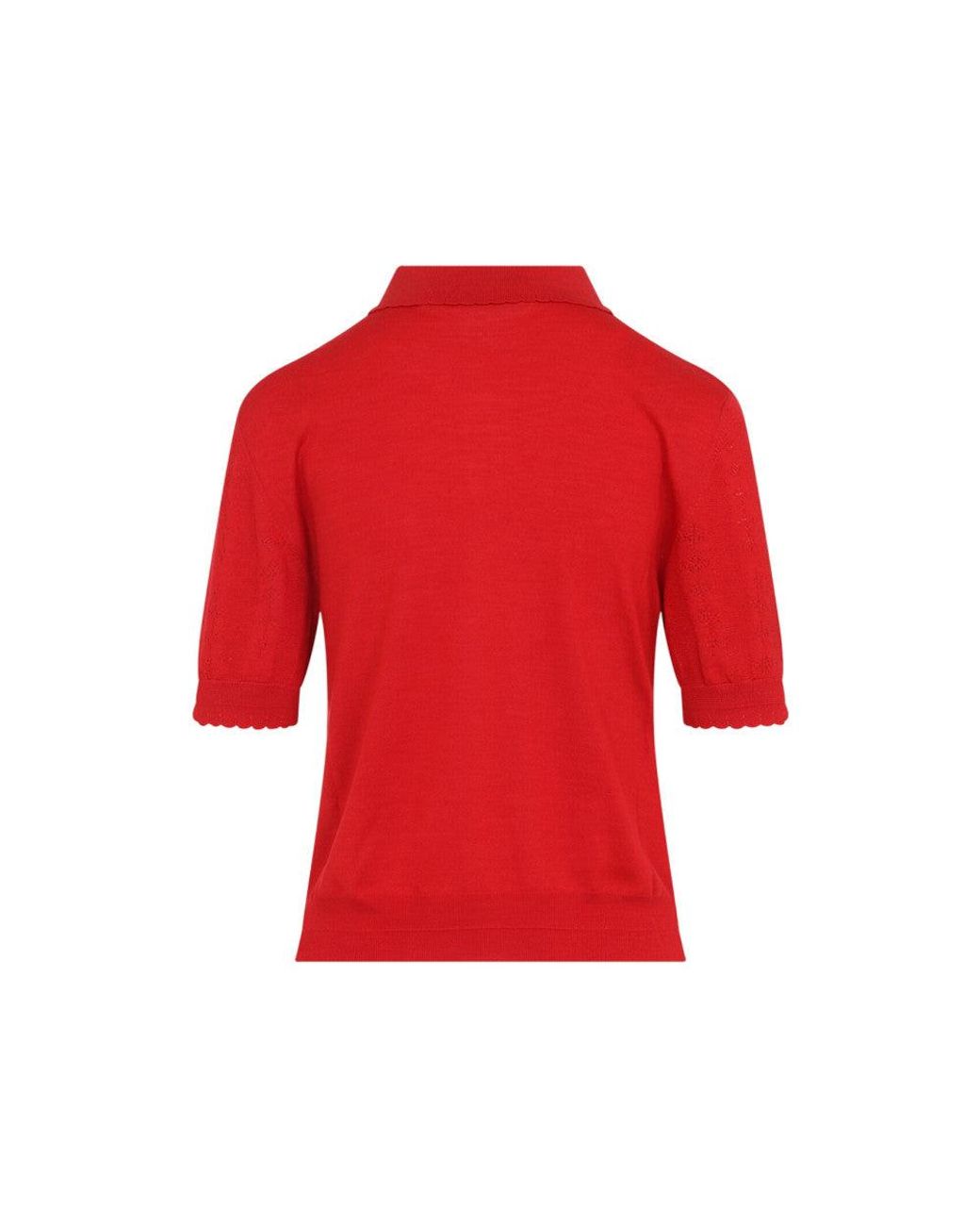 Marni Red Wool Polo