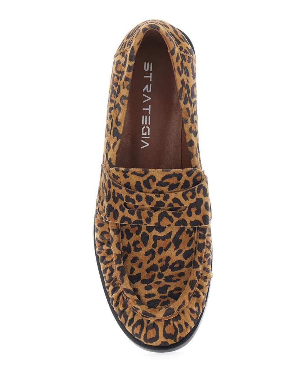 Strategia Brown Slip-On Loafers