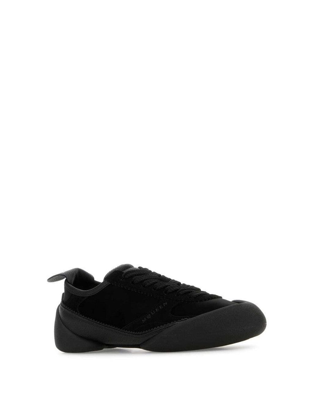 McQueen Black Lace Up Sneakers