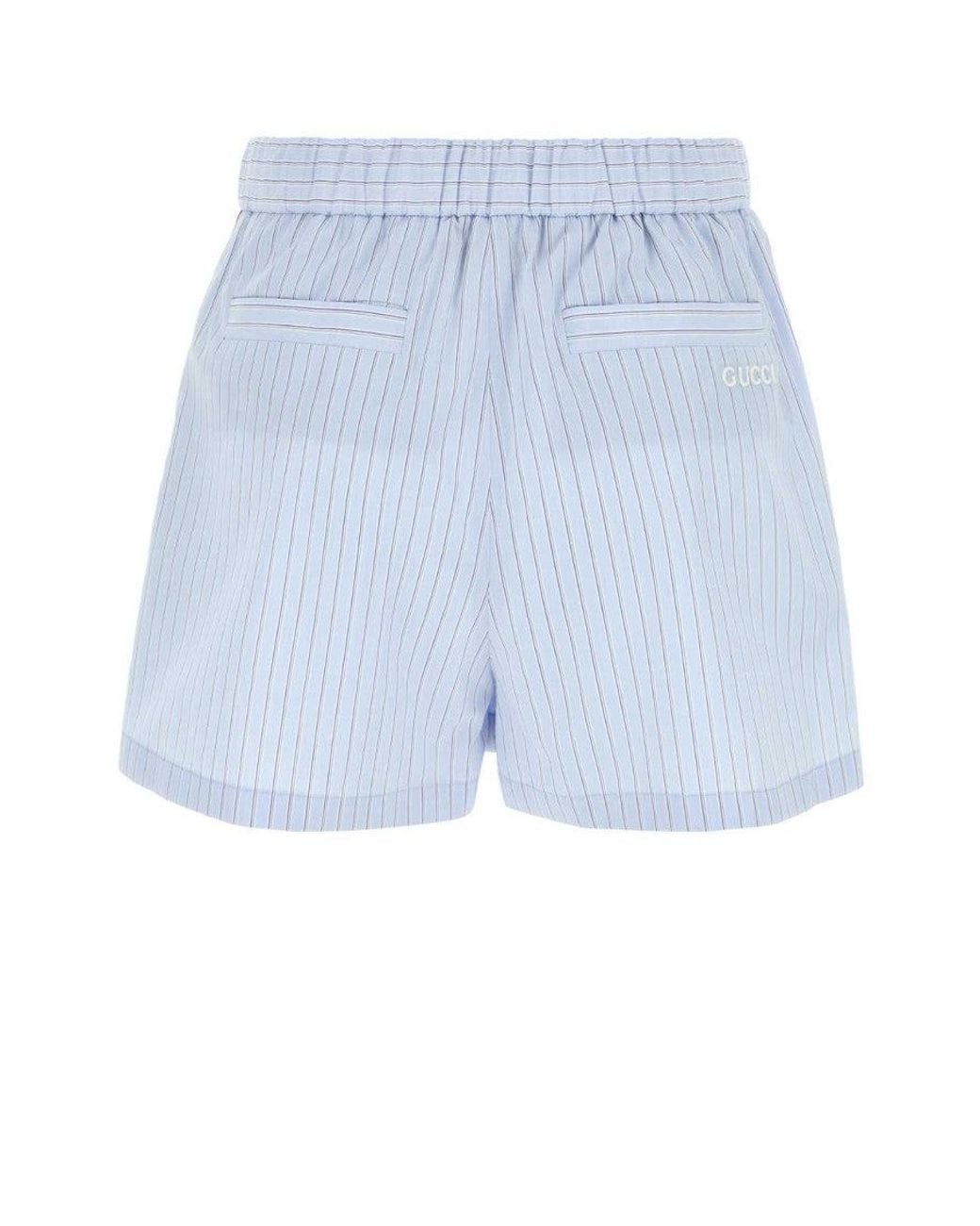 Gucci Blue Striped Trousers