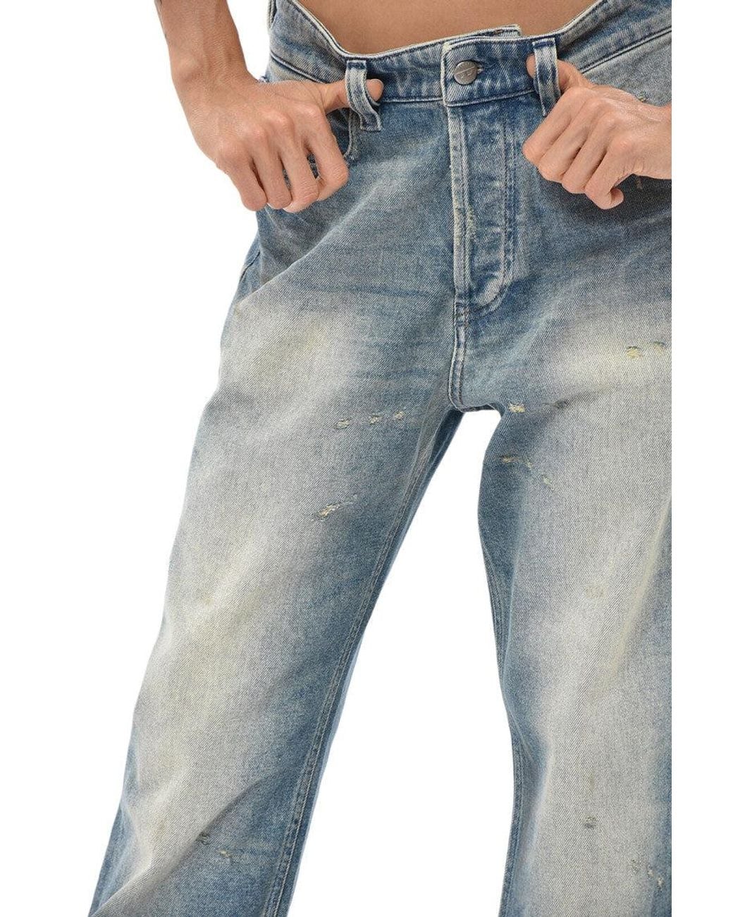 DIESEL Blue Regular Low Rise Jeans