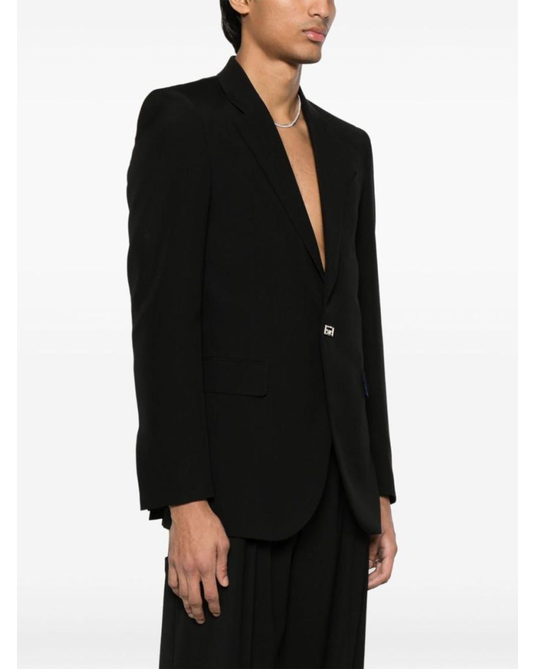 Givenchy Black Single Breasted Jacket Clothing for men