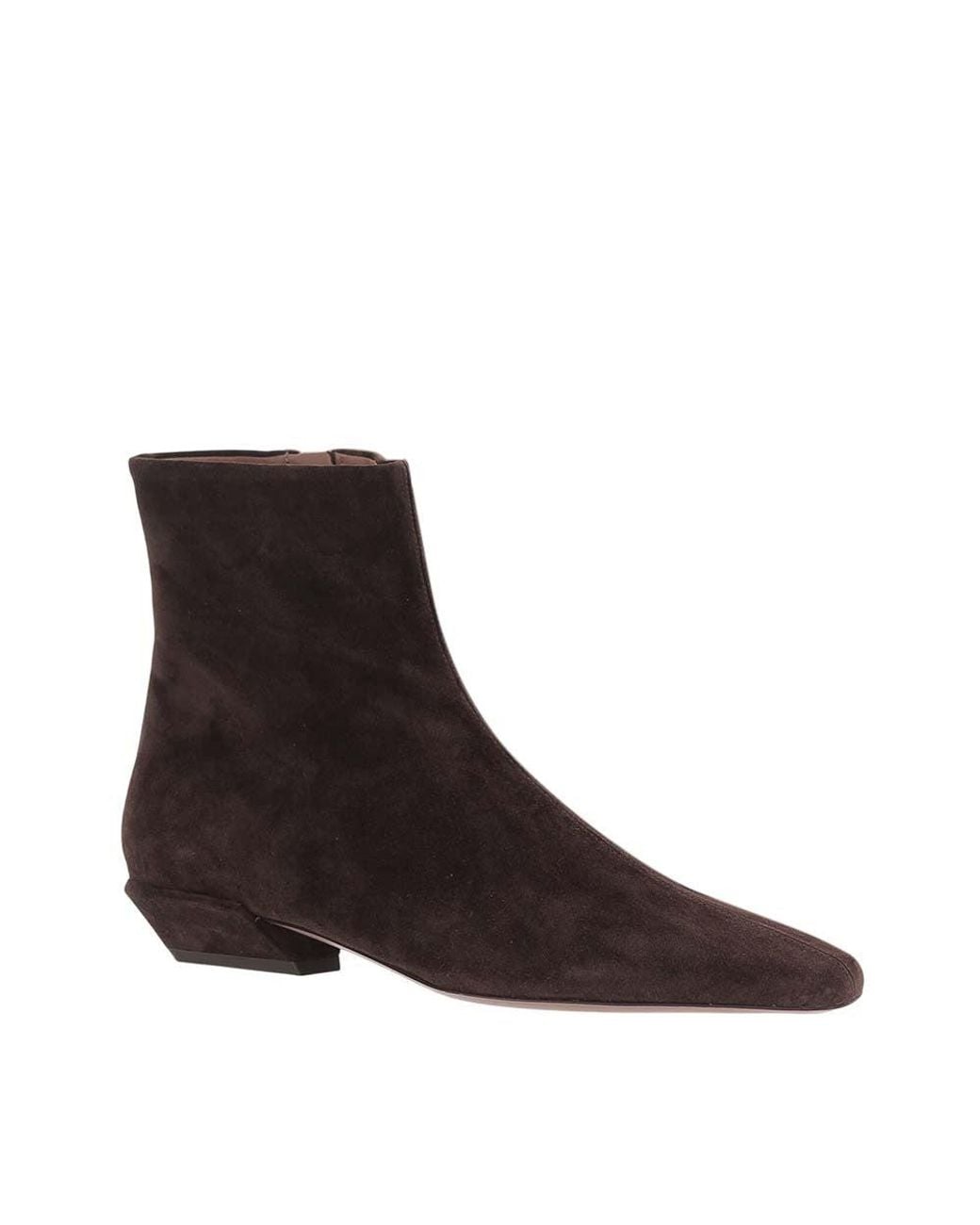 Paris Texas Brown Dark Suede Ankle Boots