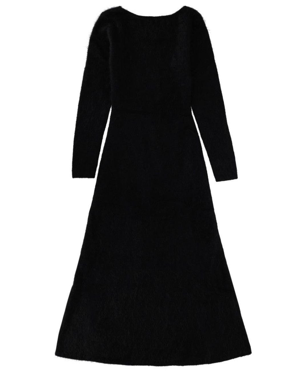 THE GARMENT Black Round Neck Maxi Dress