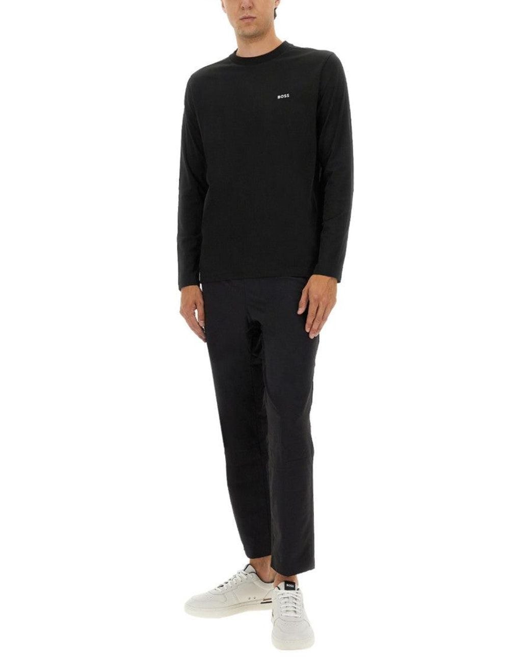 Boss Black Logo Full Sleeves T-Shirt for men
