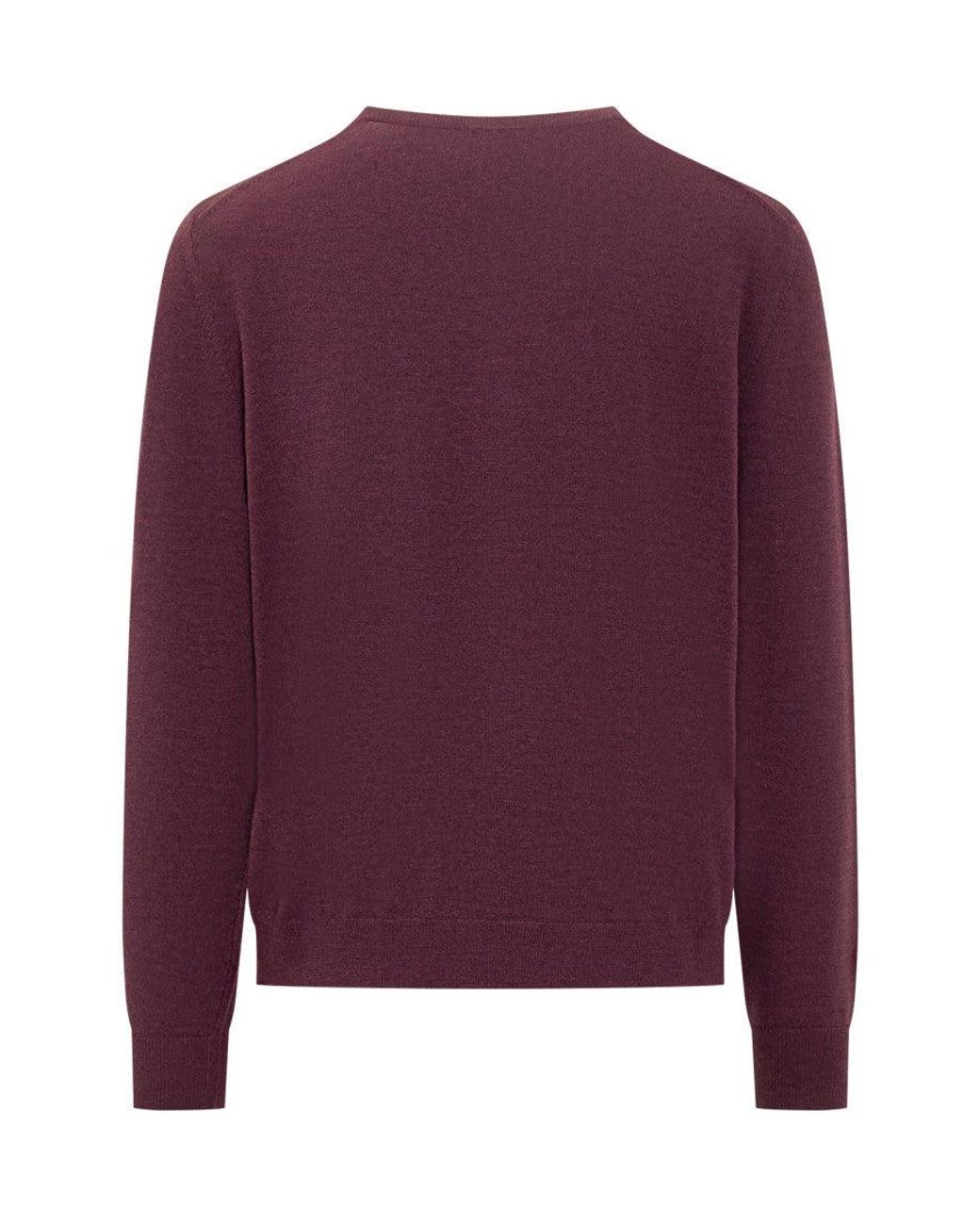 Etro Purple Crew Neck Sweaters for men