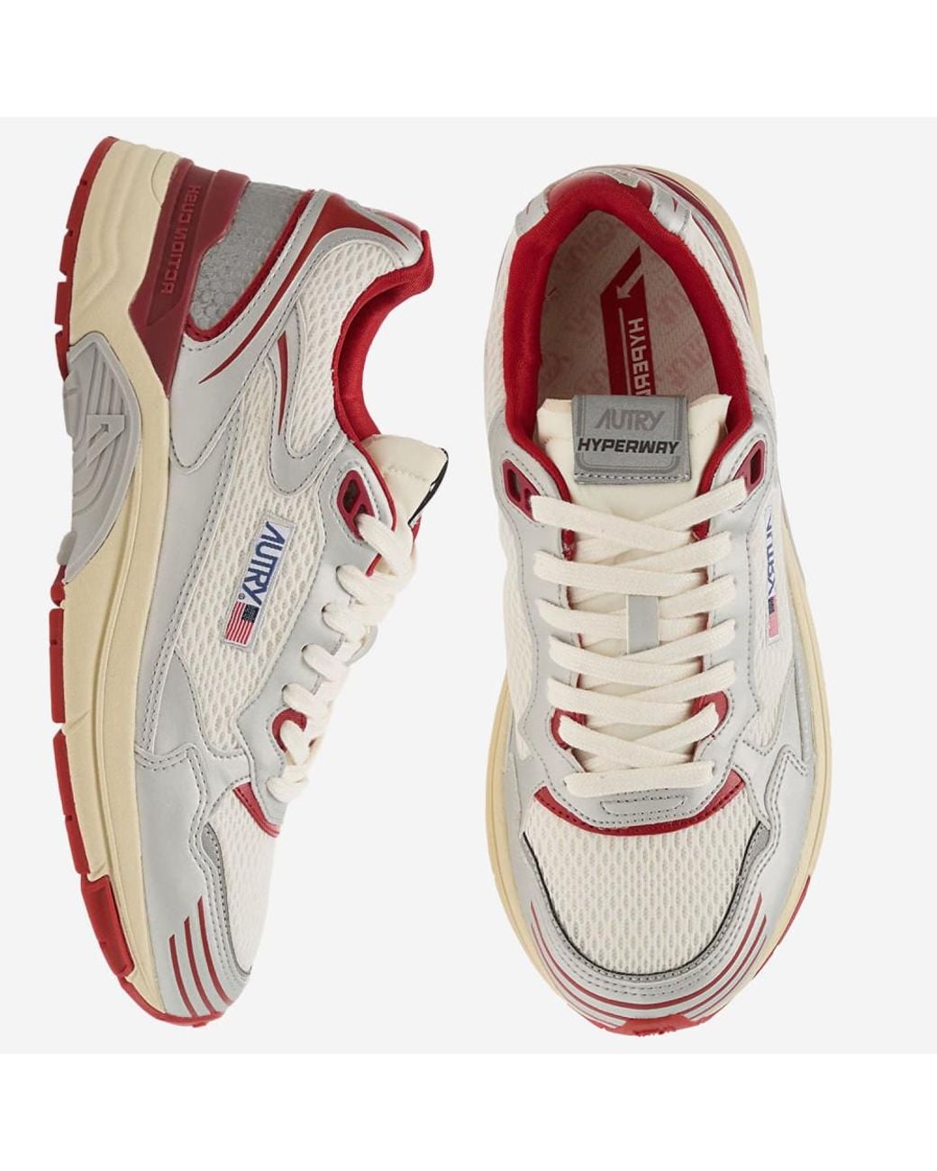 Autry White Hyperway Sneakers for men