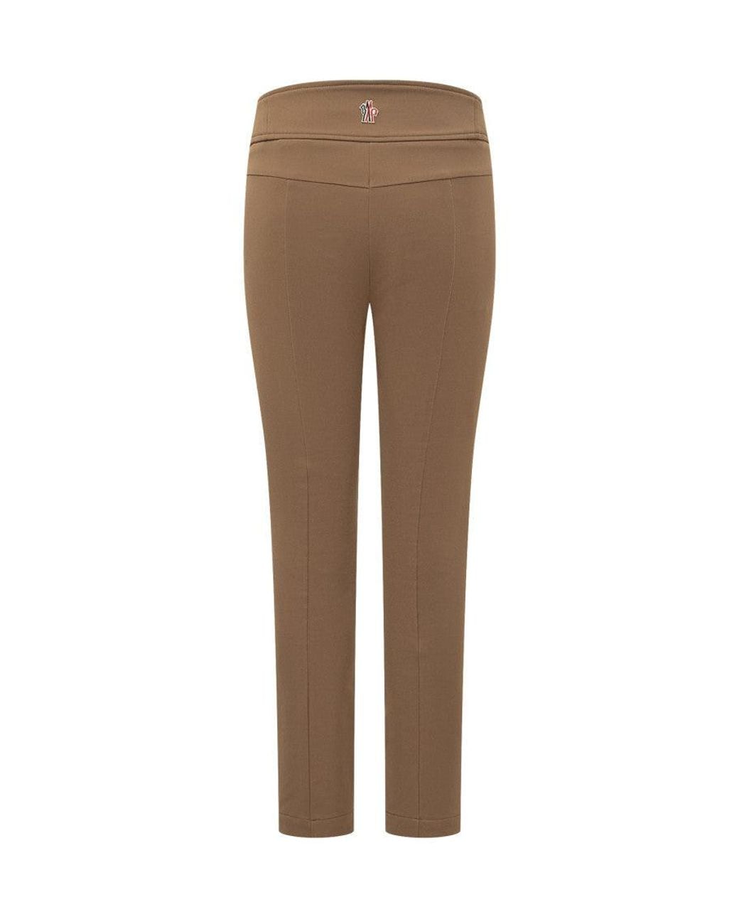 Moncler Brown Slim Flat Front Pants