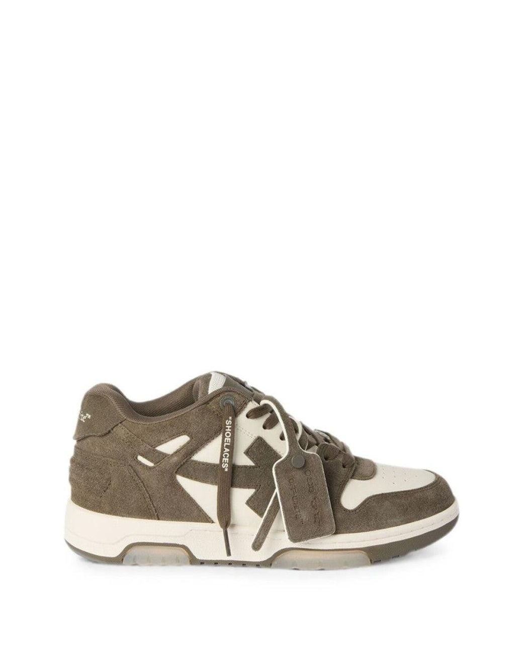 Off-White c/o Virgil Abloh Brown Color-Block Sneakers for men