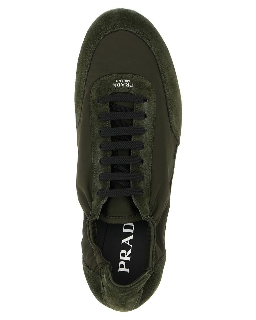 Prada Black Collapse Sneakers for men