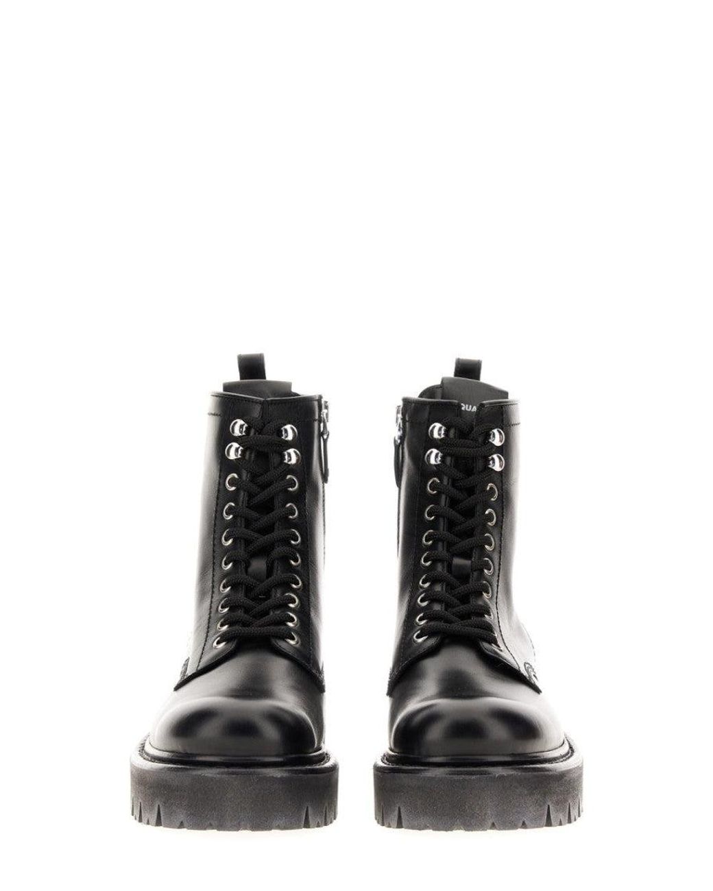 DSquared² Black Leather Boots