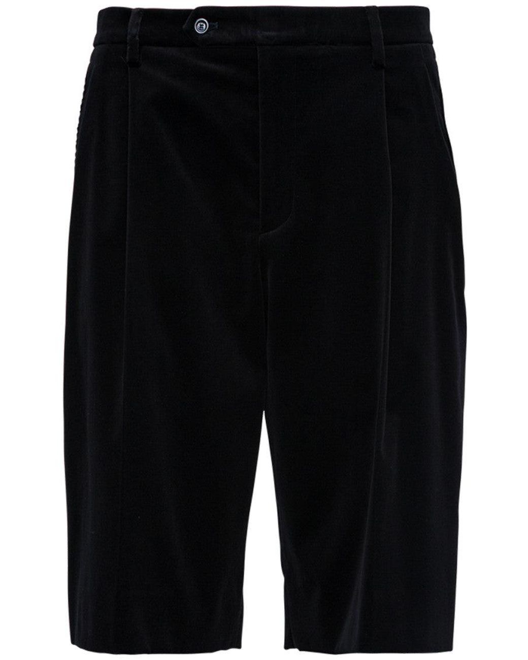Gucci Black Solid Shorts for men