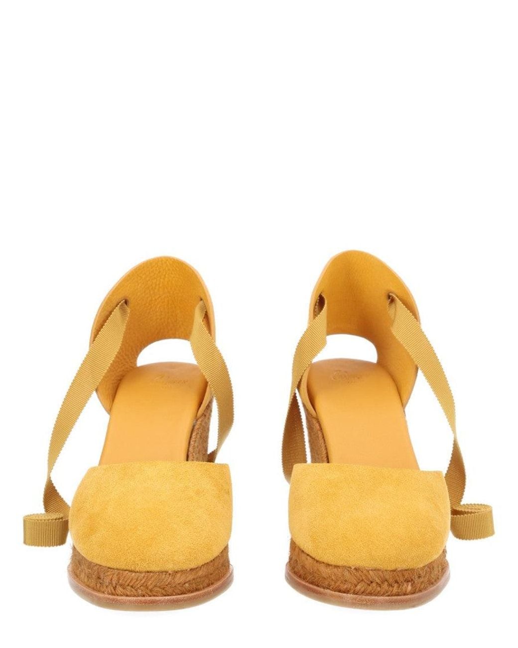 Castaner Metallic Solid Camila Wedges