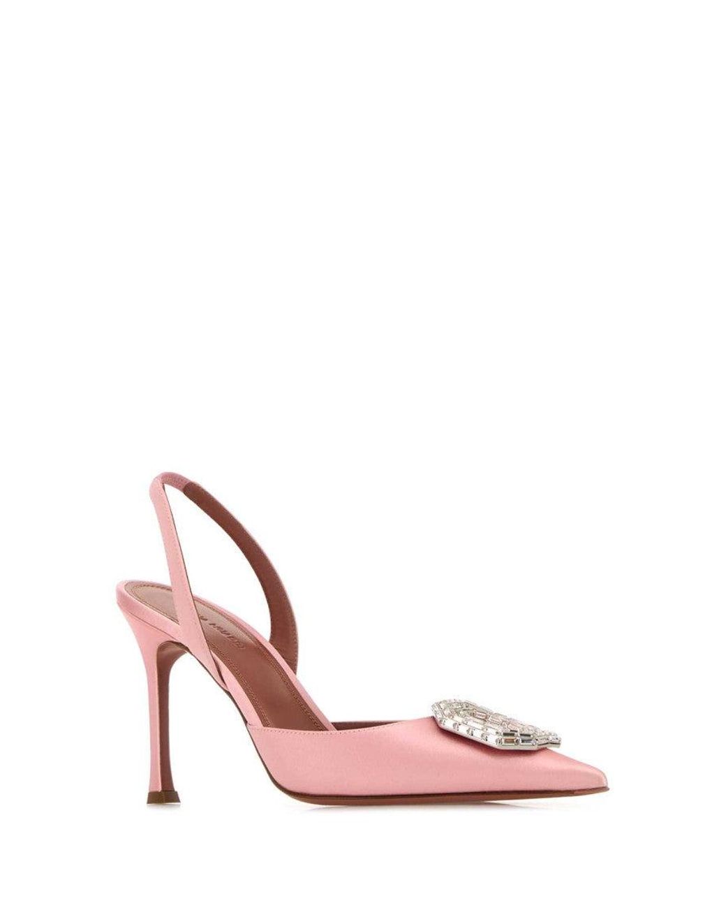 AMINA MUADDI Pink Embellished Pumps