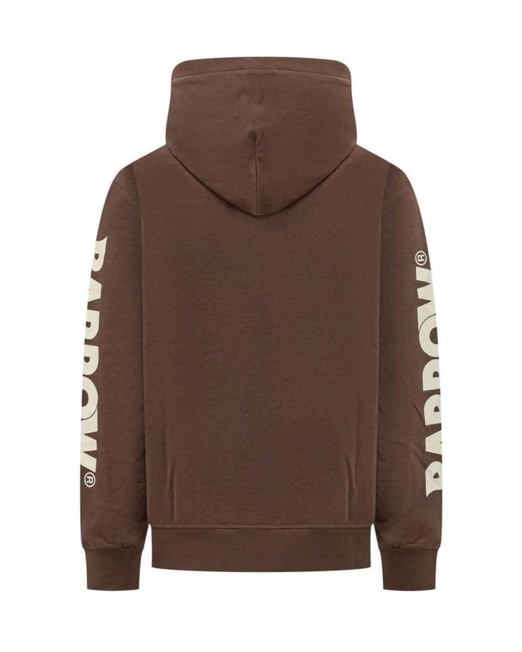 Barrow Brown Logo Regular Hoodie for men