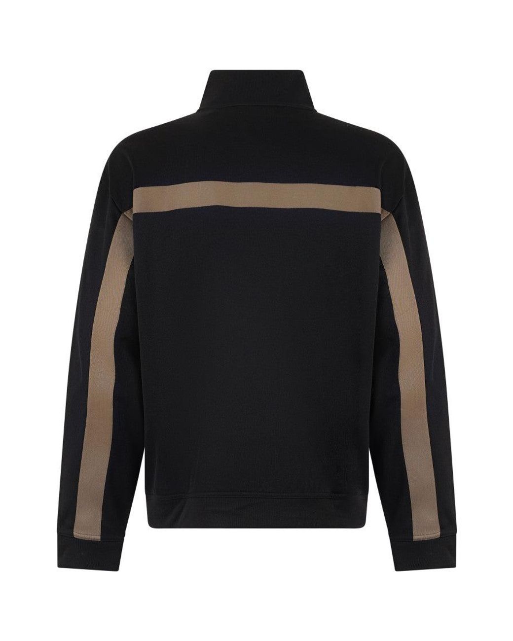 HUGO Black Mock Collar Sweatshirt for men