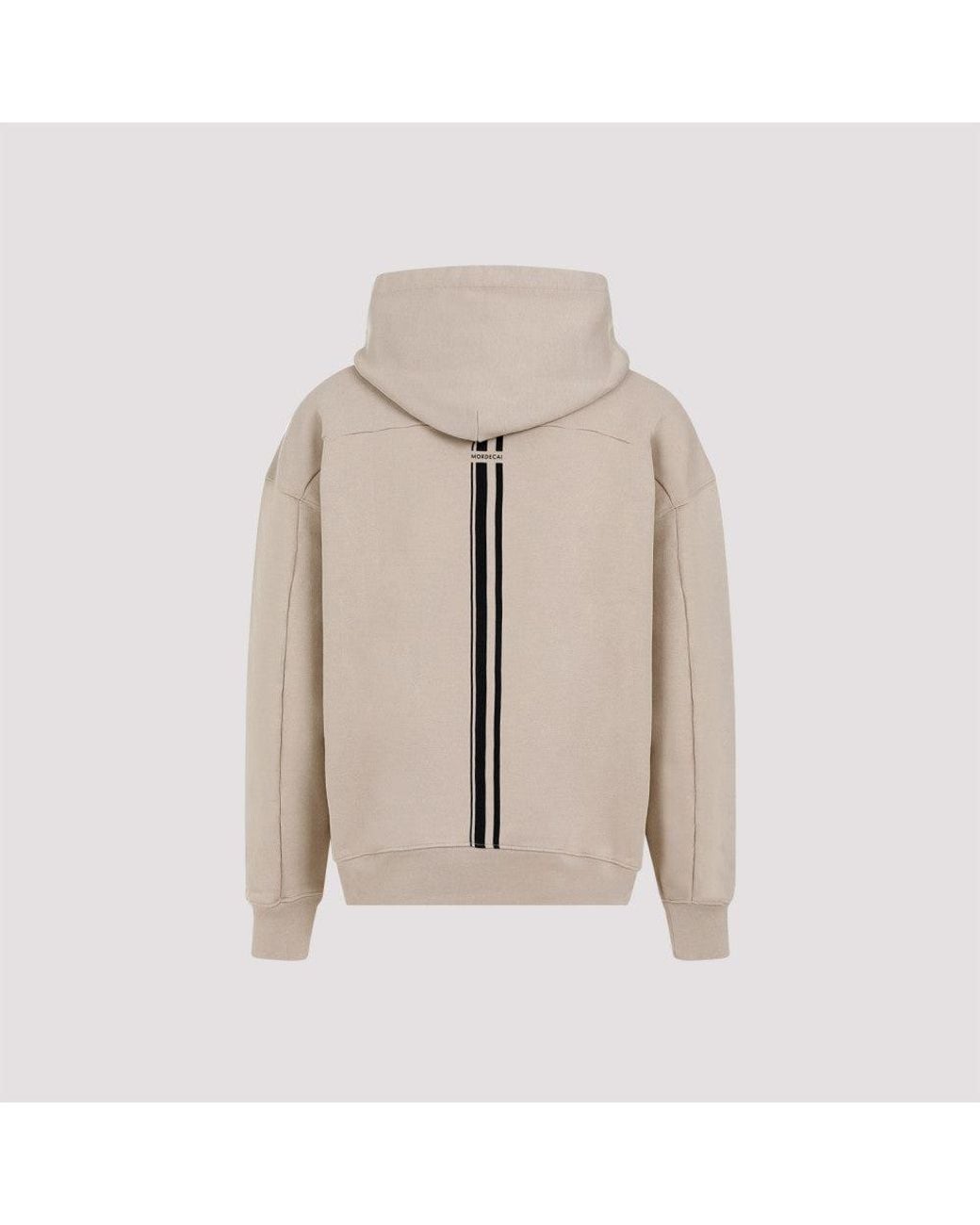 Mordecai Gray Classic Back Striped Hoodie for men