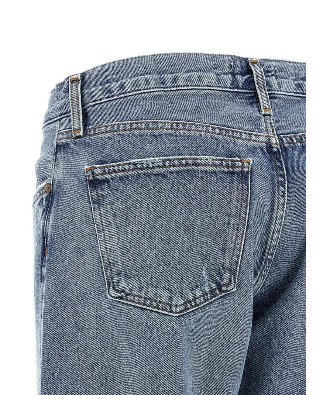 Agolde Blue 'Low Rise Loose' Jeans