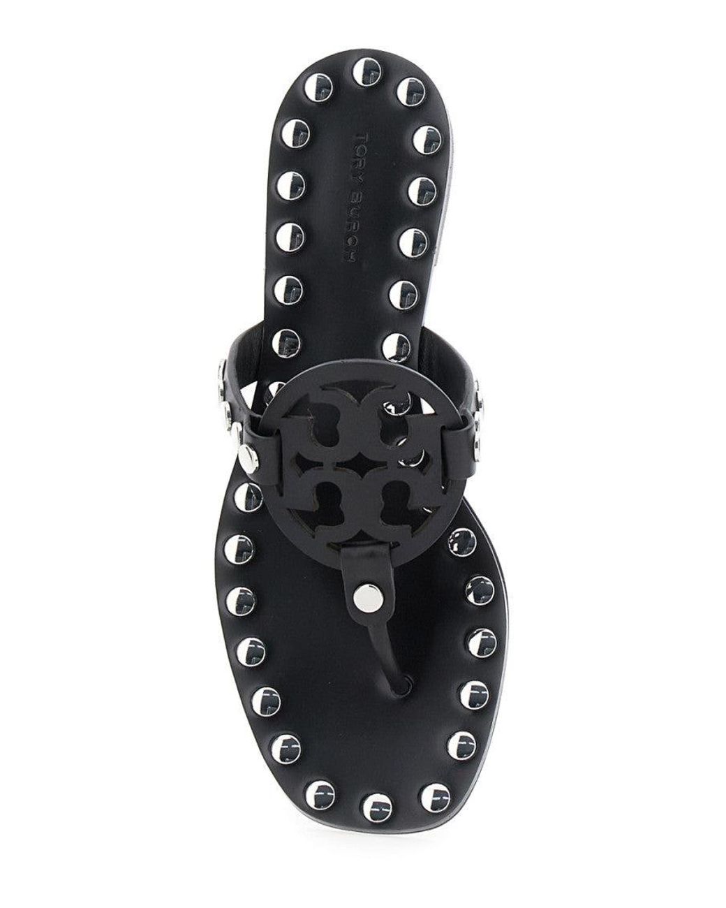 Tory Burch Black Logo Sandals