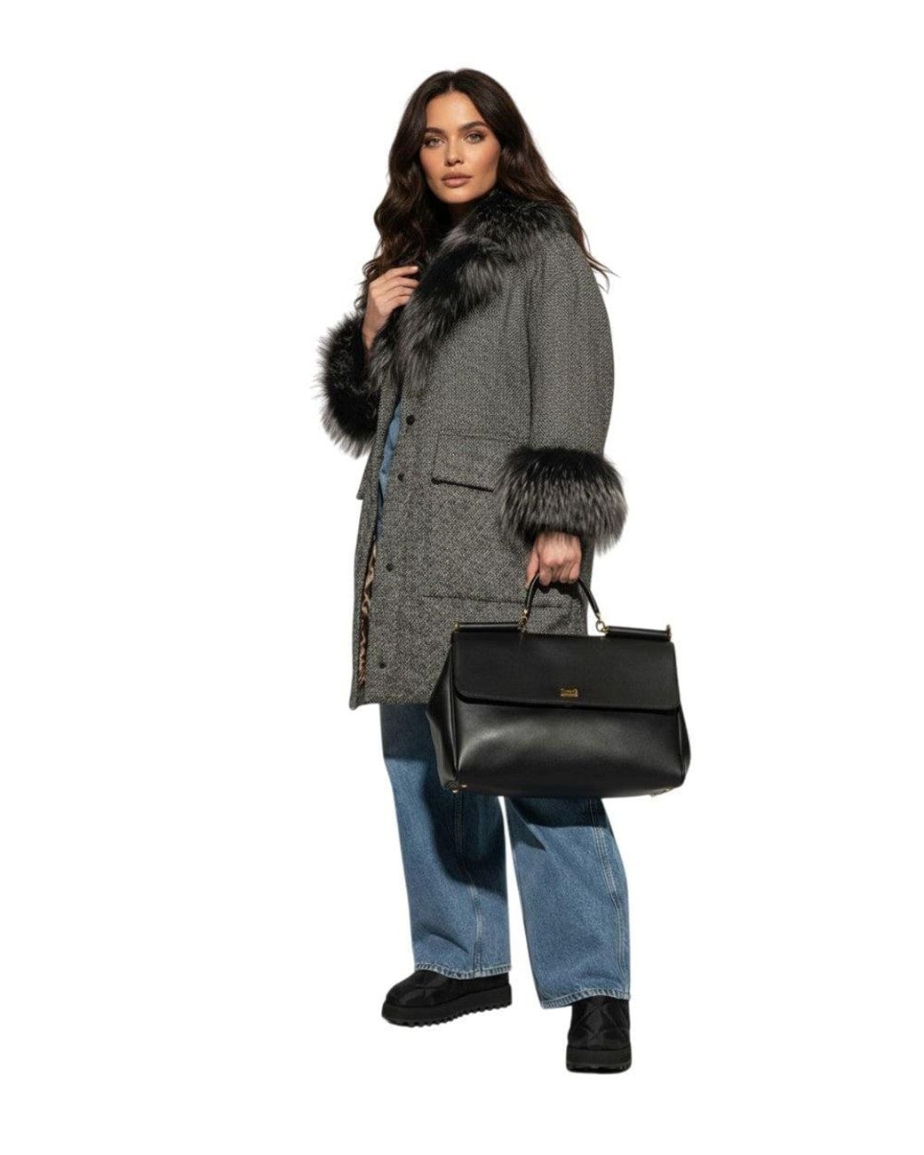Dolce & Gabbana Black My Sicily Maxi Satchel