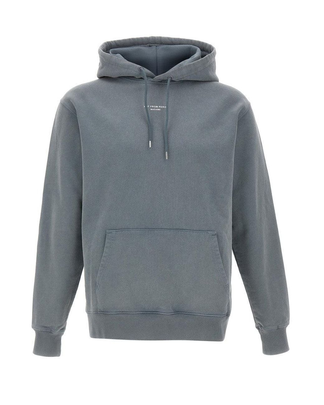 Drole de Monsieur Gray Logo Relaxed Hoodie for men