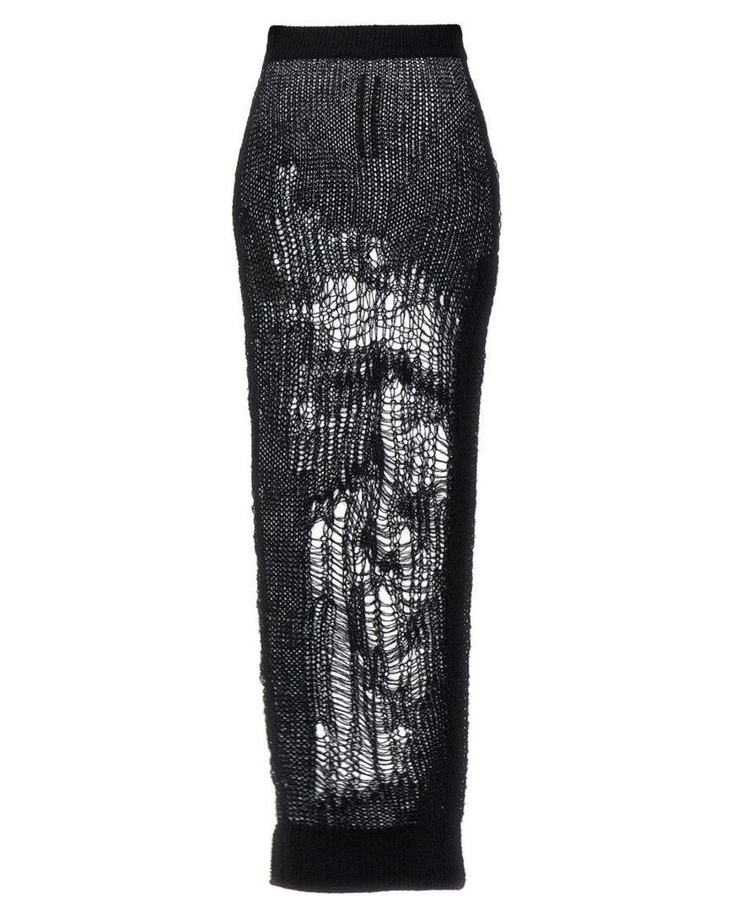 Rick Owens Black Spider Ziggy Skirt