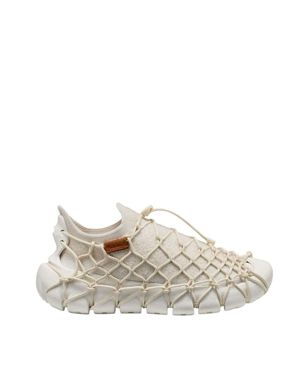 Keen White Woven Uneek-360 Sneakers
