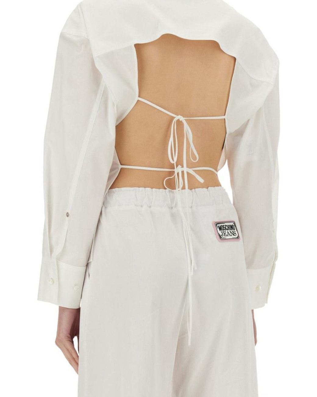 Moschino White Tailored Solid Shirt