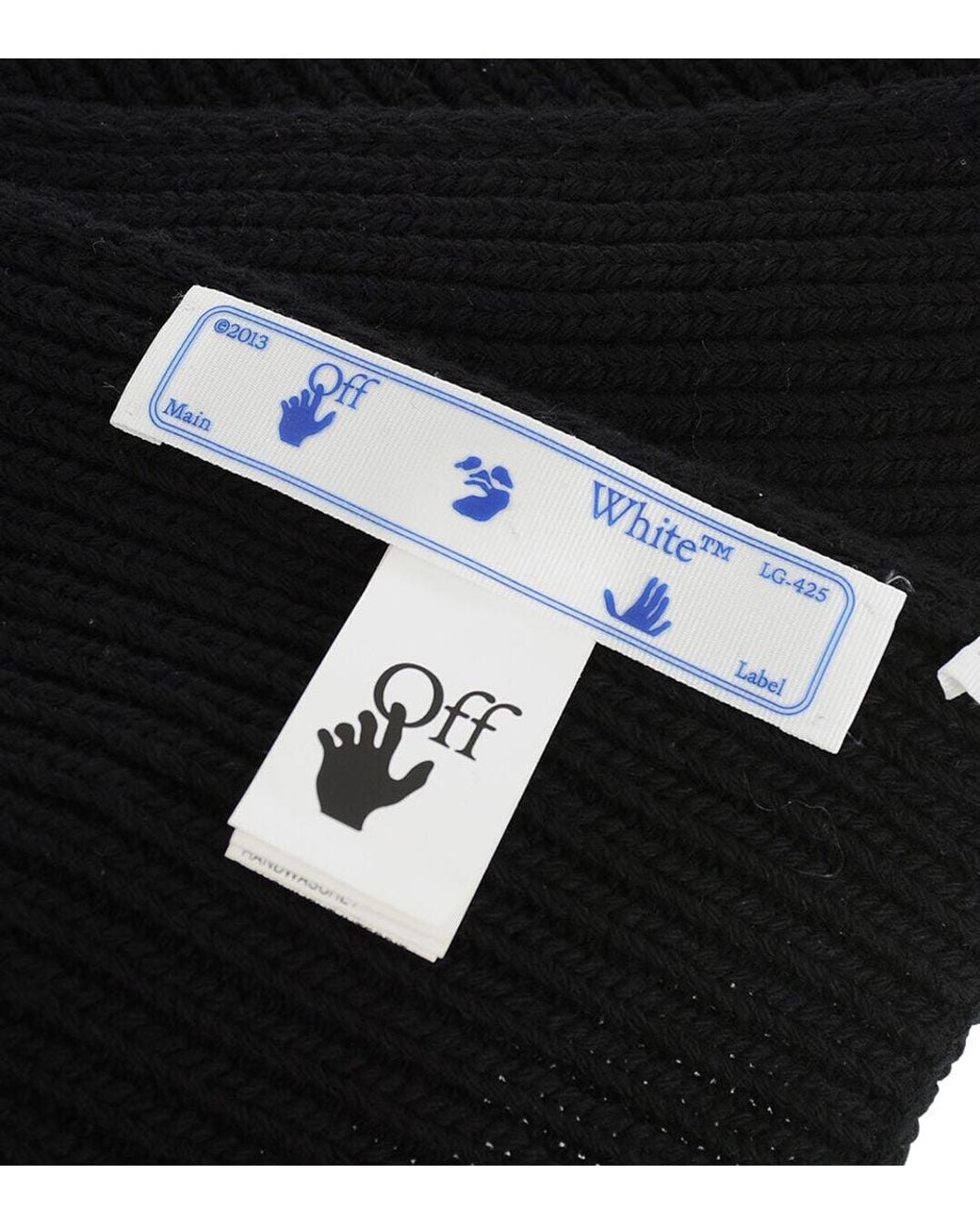 Off-White c/o Virgil Abloh Black Knitted Scarf