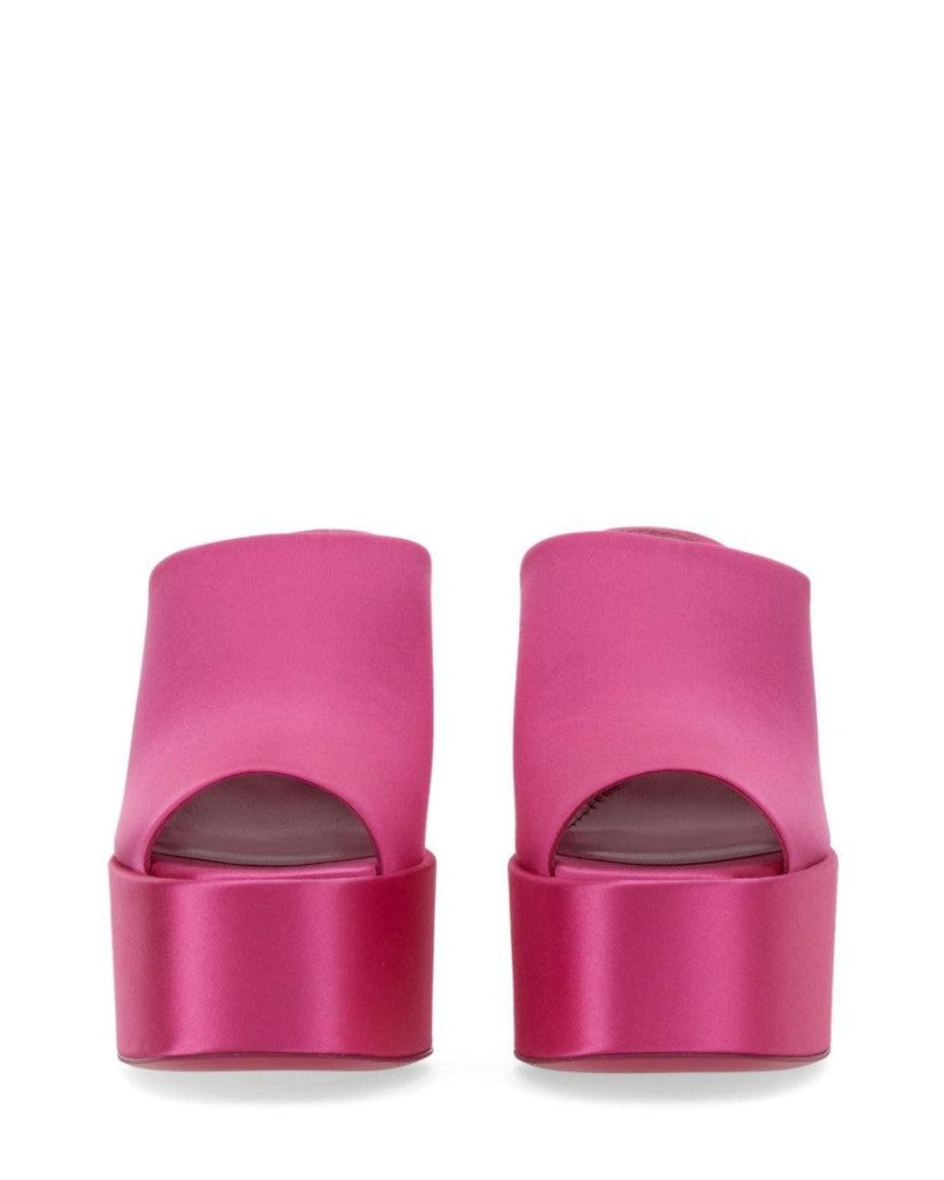 Paris Texas Pink Fuchsia Slip On Heels