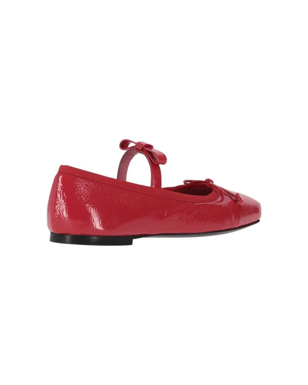 Vivetta Red Leather Ballet Flats